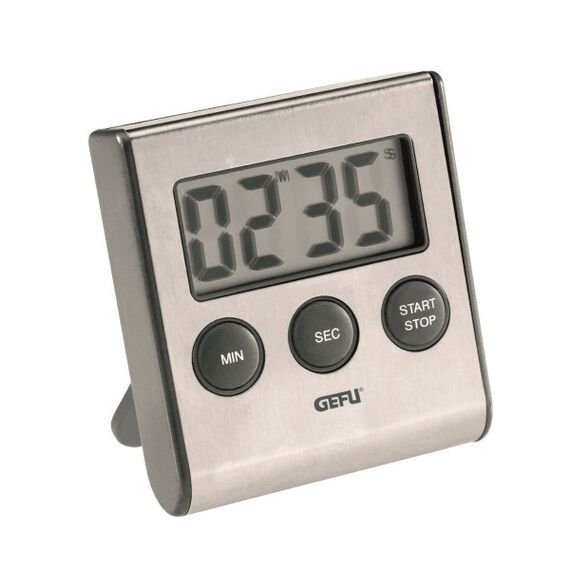 GEFU CONTARE Digital kitchen timer Black, Stainless steel Κουζίνα Σπίτι & Κουζίνα
