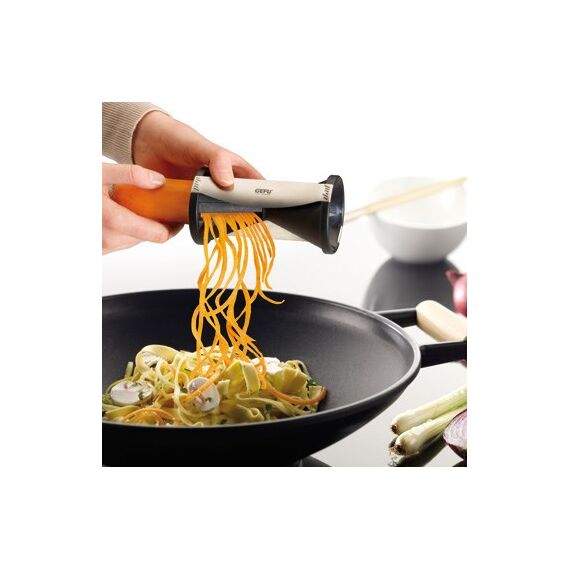 GEFU Spirelli slicer Manual Black, Silver Plastic, Stainless steel Κουζίνα Σπίτι & Κουζίνα