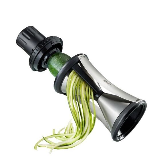 GEFU SPIRELLI XL slicer Manual Black, Stainless steel Plastic, Stainless steel Κουζίνα Σπίτι & Κουζίνα