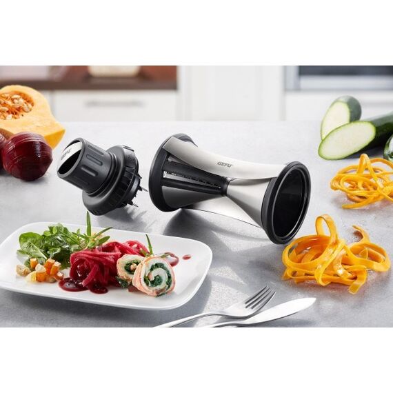 GEFU SPIRELLI XL slicer Manual Black, Stainless steel Plastic, Stainless steel Κουζίνα Σπίτι & Κουζίνα