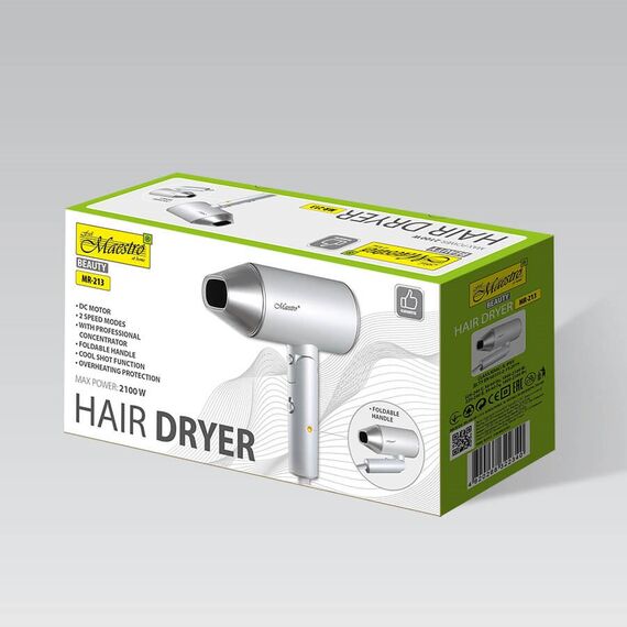 Hair dryer 2100W MAESTRO MR-213 Hair Tools Hair Care