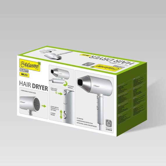 Hair dryer 2100W MAESTRO MR-213 Hair Tools Hair Care