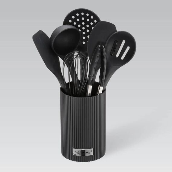 Kitchen utensils MAESTRO MR-1542-BLACK 8 elements Black Kitchen Home & Kitchen