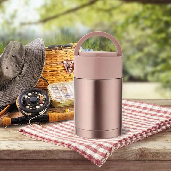 Dinner thermos Maestro MR-1636-80 800 ml, pink Kitchen Home & Kitchen