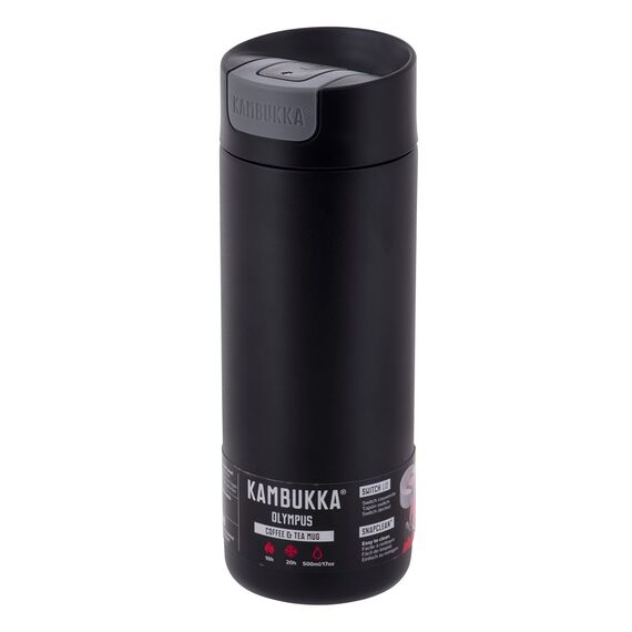 Kambukka Olympus Matte Black - thermal mug, 500 ml Kitchen Home & Kitchen