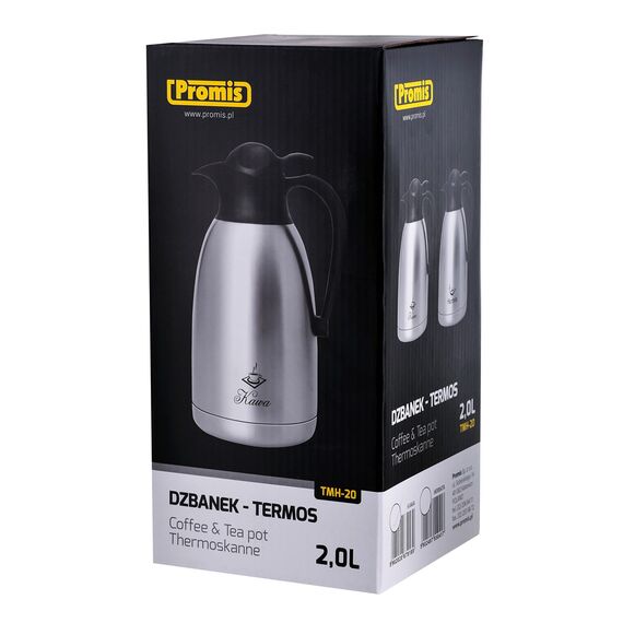 PROMIS Steel jug 2.0 l, coffee print Κουζίνα Σπίτι & Κουζίνα