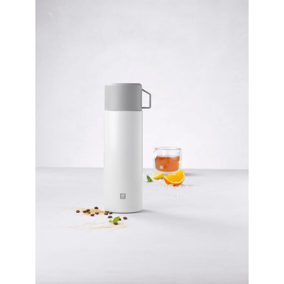 Thermo jug with a mug Zwilling Thermo 1 liter white Kitchen Home & Kitchen