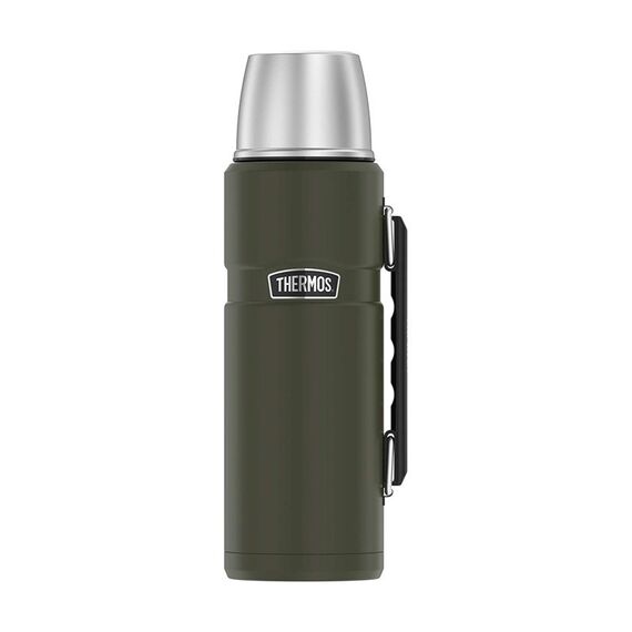 THERMOS 470 ml thermos flask with cup holder - army green Κουζίνα Σπίτι & Κουζίνα