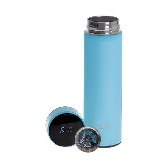 THERMOS WITH LED ADLER AD 4506BL BLUE Kitchen Home & Kitchen