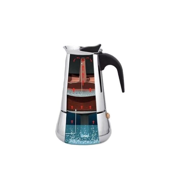 Bialetti Brikka Moka pot 0.1 L Black, Stainless steel Coffee Machines Appliances