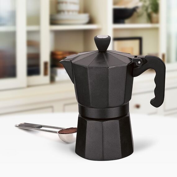Maestro 6 cup coffee machine MR-1666-6-BLACK black Coffee Machines Appliances
