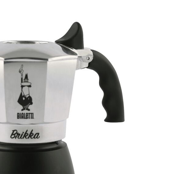 Bialetti Brikka Moka pot 0.1 L Black, Stainless steel Coffee Machines Appliances