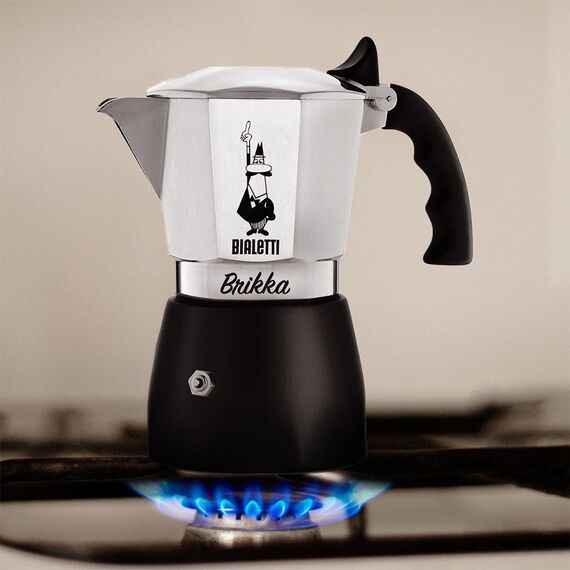 Bialetti Brikka Moka pot 0.1 L Black, Stainless steel Coffee Machines Appliances