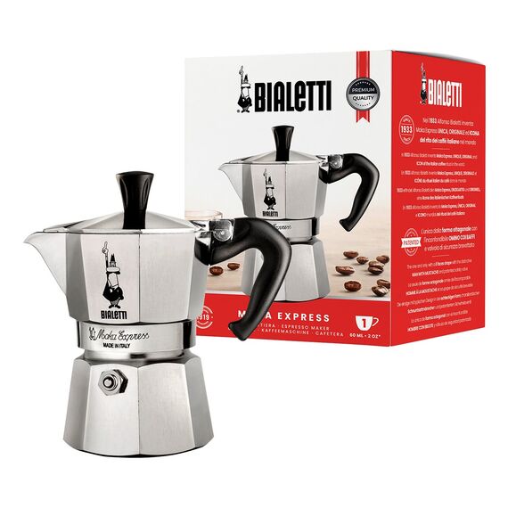 Bialetti Moka Express Moka pot 0.06 L Aluminium, Black Καφετιέρες Συσκευές