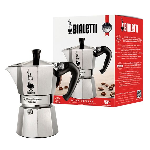 Bialetti Moka Express Moka pot 0.3 L Aluminium, Black Καφετιέρες Συσκευές