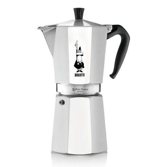 Bialetti Moka Express Moka pot 0.55 L Black, Silver Coffee Machines Appliances