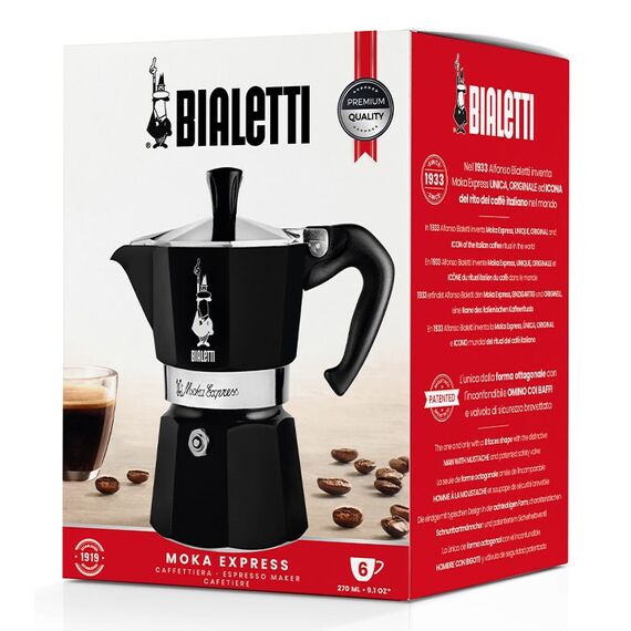 Bialetti Moka Express Moka pot Black Coffee Machines Appliances