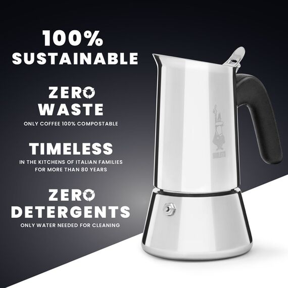Bialetti Venus box Moka pot 0.2 L Silver Coffee Machines Appliances