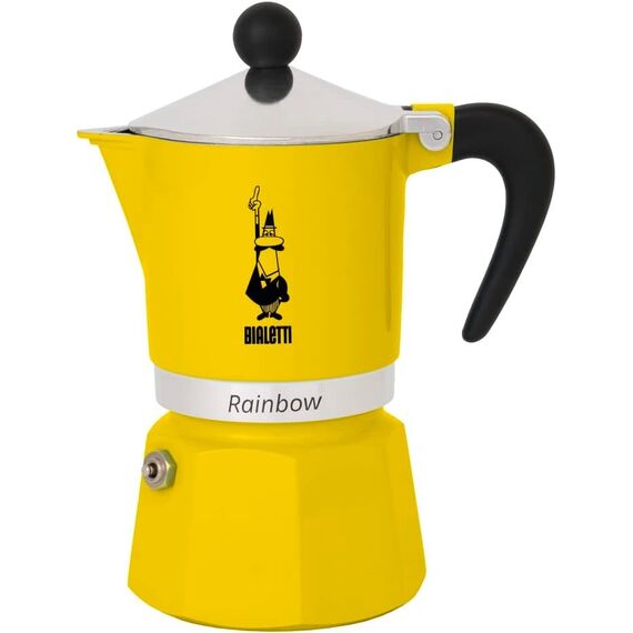 Coffee maker BIALETTI RAINBOW 6TZ 300 ml Yellow Καφετιέρες Συσκευές