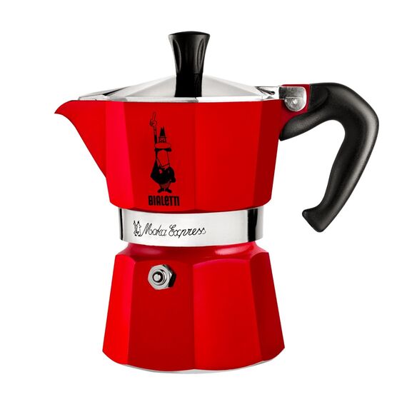 Red Bialetti Moka Espress Coffee Maker Coffee Machines Appliances