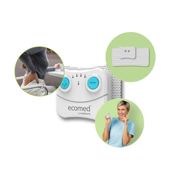 Cordless TENS pain therapy device Ecomed by Medisana TT-10E Wellness Personal Care