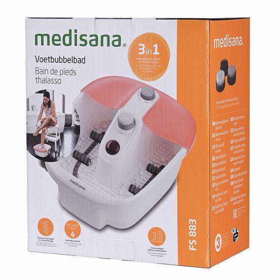 Medisana FS 883 Foot Spa foot bath 80 W Orange, White Προϊόντα Ευεξίας Προσωπική Φροντίδα