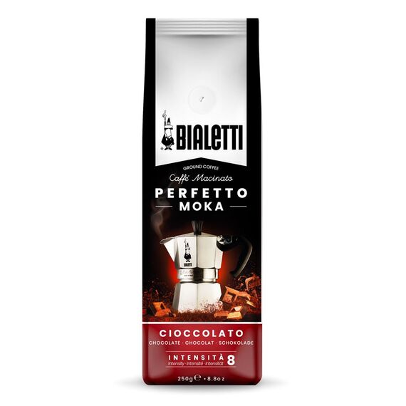 Ground Coffee Bialetti Perfetto Moka Cioccolato 250 g Powder Coffee Coffee