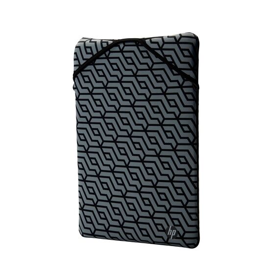 HP Reversible Protective 15.6-inch Geo Laptop Sleeve 15.6" Sleeve case Black, Gray Laptop Bags Lugagges & Bags