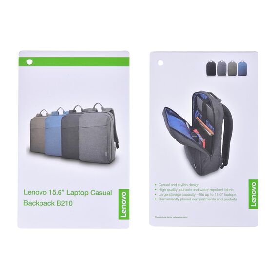 Lenovo B210 notebook case 39.6 cm (15.6") Backpack Green Laptop Bags Lugagges & Bags