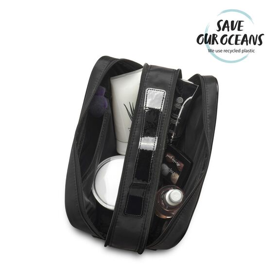 Gillian Jones - Traincase in Black Quilted Nylon / Beauty Uncategorized (Beauty)