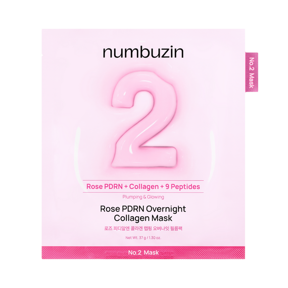 Numbuzin - No.2 Rose PDRN Overnight Collagen Mask - 4pcs. / Beauty Αταξινόμητα (Ομορφιά)