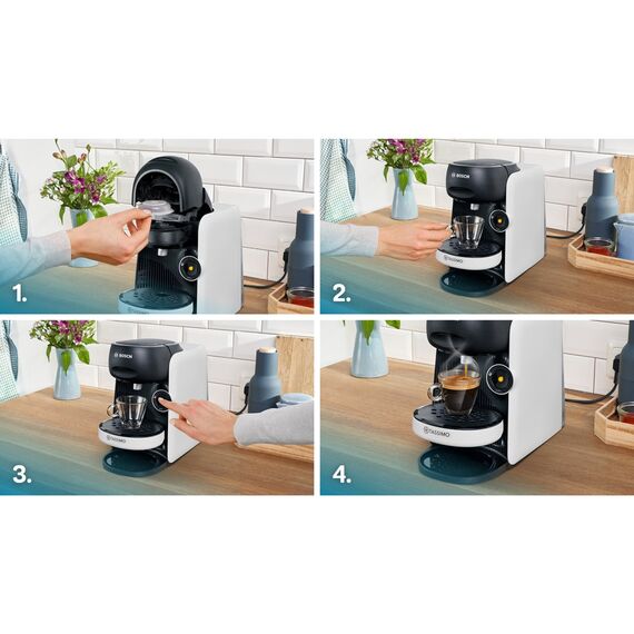 Bosch TAS164E coffee maker Fully-auto Capsule coffee machine 0.7 L Coffee Machines Appliances