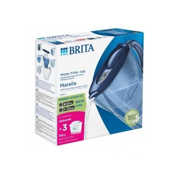 Brita Marella+3 Maxtra Pro PP filter jug (2.4 l; blue) Κουζίνα Σπίτι & Κουζίνα