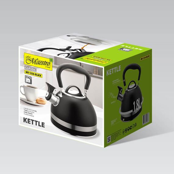 Maestro MR-1336 (MR-1336-BLACK) kettle 1.8 L Black Κουζίνα Σπίτι & Κουζίνα