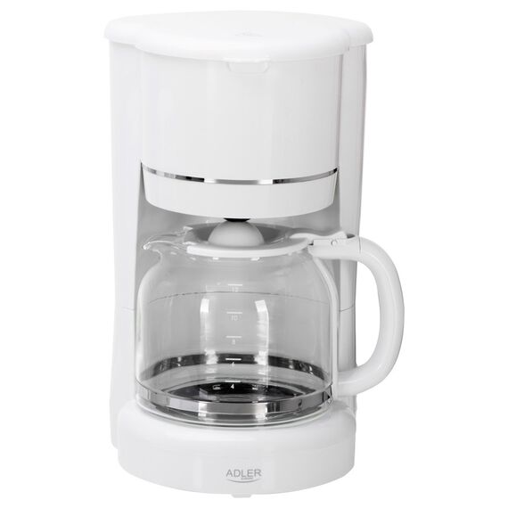Adler AD 4383w Drip coffee maker for ground coffee 1.5 L white Coffee Machines Appliances