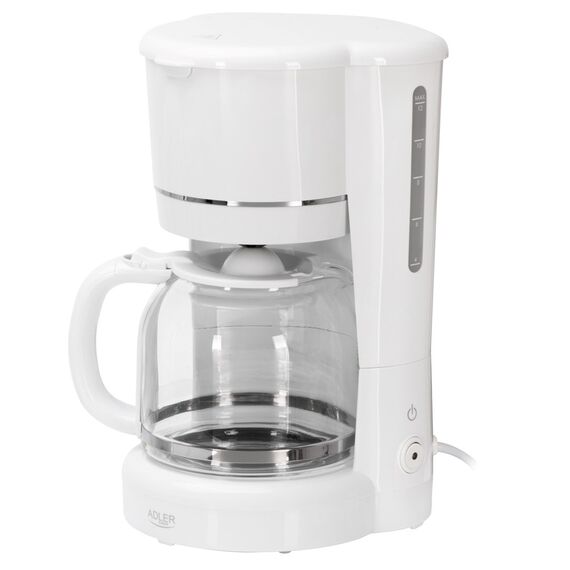 Adler AD 4383w Drip coffee maker for ground coffee 1.5 L white Coffee Machines Appliances