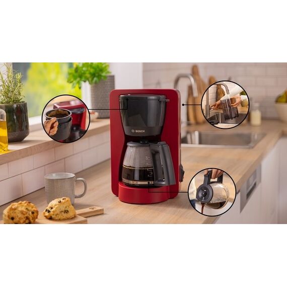 Bosch TKA2M114 coffee maker Manual Drip coffee maker 1.25 L Coffee Machines Appliances