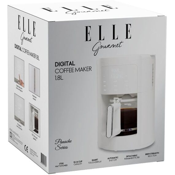 ELLE 1.8L white filter coffee maker Καφετιέρες Συσκευές