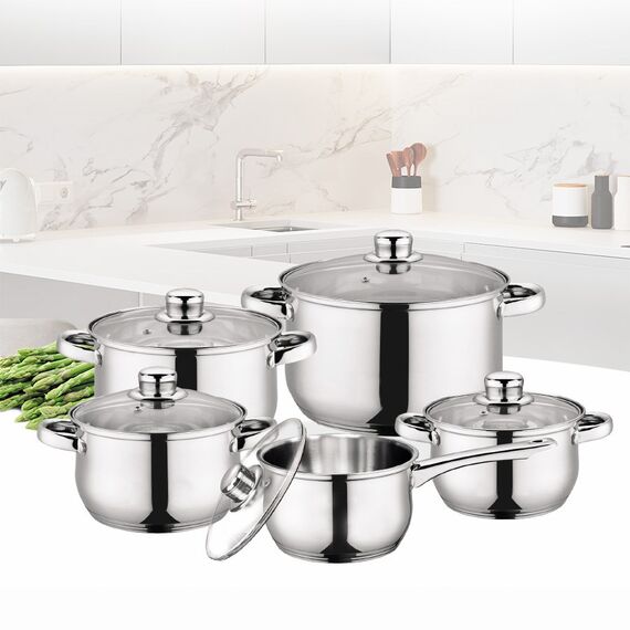 Maestro MR-2020-10 A set of pots of 10 elements Κουζίνα Σπίτι & Κουζίνα