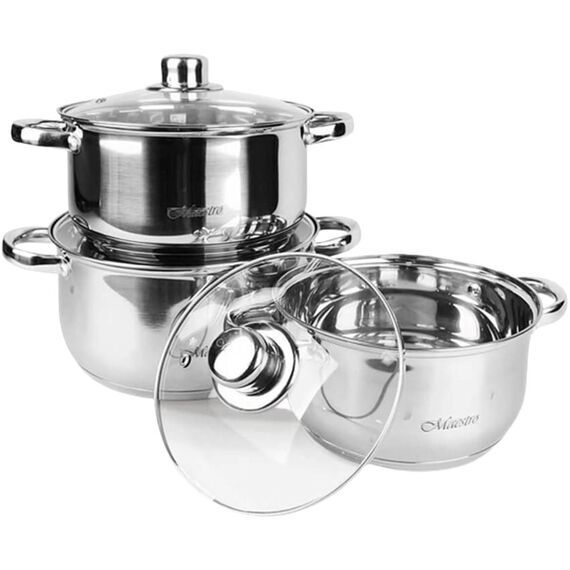 MAESTRO MR-2020-6M Cookware set 6 pieces Κουζίνα Σπίτι & Κουζίνα