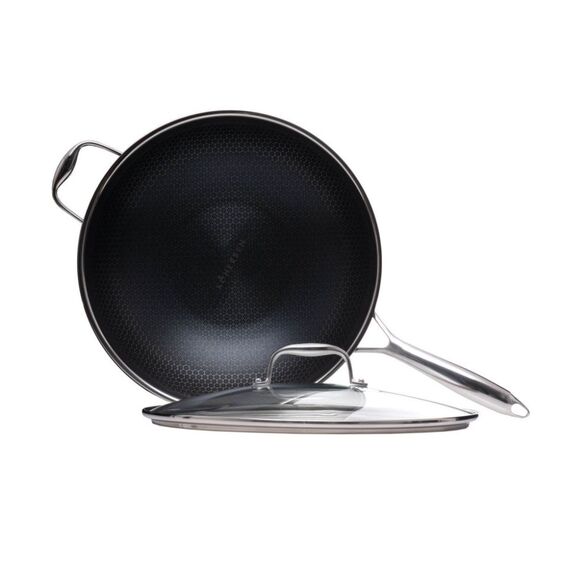 Kohersen Black Cube 32 cm wok Kitchen Home & Kitchen