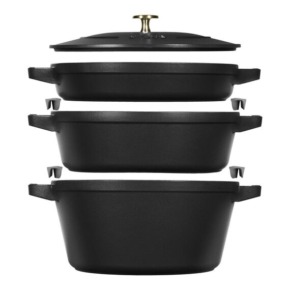 Staub La Cocotte 4.2 L Round Cast iron Casserole baking dish Κουζίνα Σπίτι & Κουζίνα