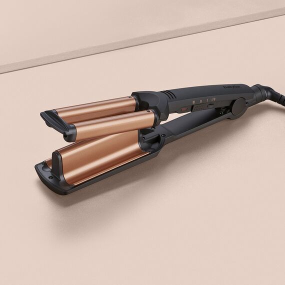 BaByliss Deep Waves Curling iron Warm Black, Orange 98.4" (2.5 m) Εργαλεία Μαλλιών Περιποίηση Μαλλιών