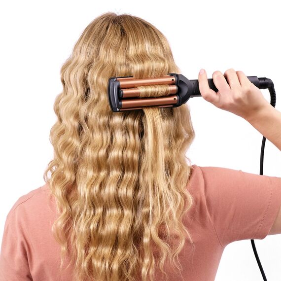 BaByliss Deep Waves Curling iron Warm Black, Orange 98.4" (2.5 m) Εργαλεία Μαλλιών Περιποίηση Μαλλιών