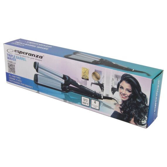Esperanza EBL013 hair styling tool Curling iron Black,Silver 1.8 m 55 W Εργαλεία Μαλλιών Περιποίηση Μαλλιών
