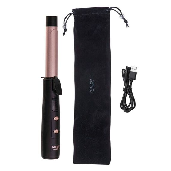 Adler AD 2120 Wireless USB curler black, pink Hair Tools Hair Care