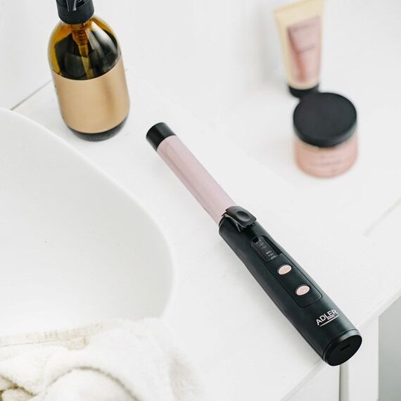 Adler AD 2120 Wireless USB curler black, pink Hair Tools Hair Care