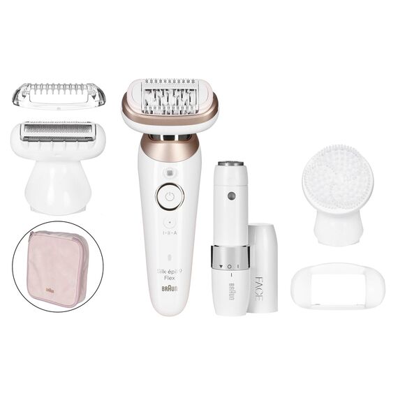 Braun Silk-épil 9 Flex 9-360 3D 40 tweezers Rose, White Συσκευές Περιποίησης Περιποίηση Προσώπου