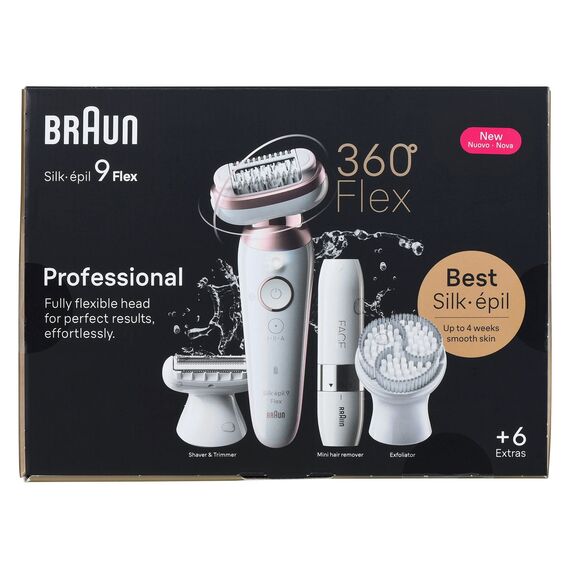 Braun Silk-épil 9 Flex 9-360 3D 40 tweezers Rose, White Συσκευές Περιποίησης Περιποίηση Προσώπου