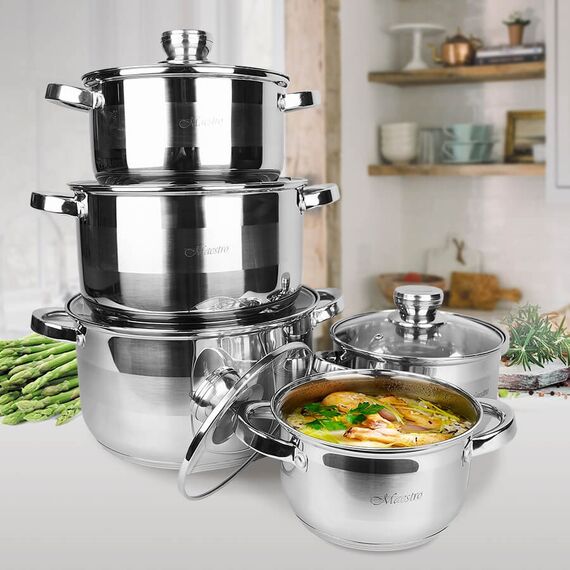 Cookware set MAESTRO MR-2220-10 10 items Kitchen Home & Kitchen